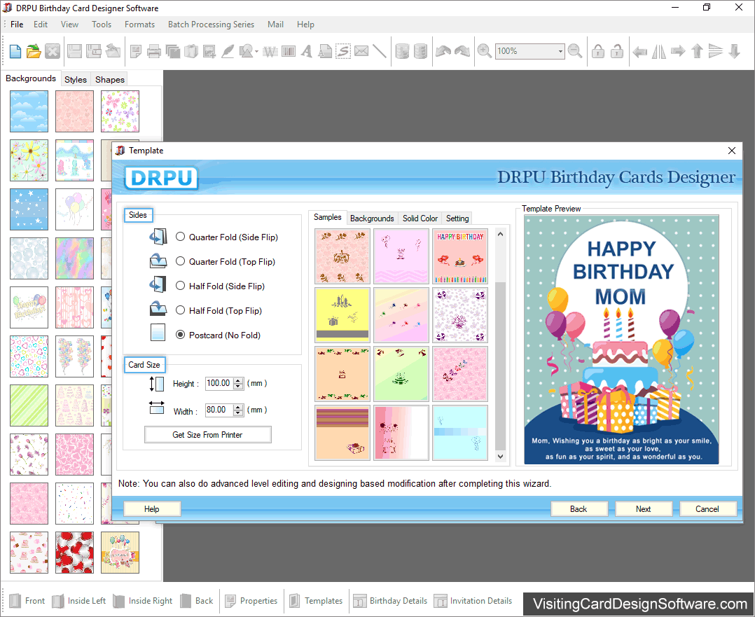 Birthday Cards Design Software