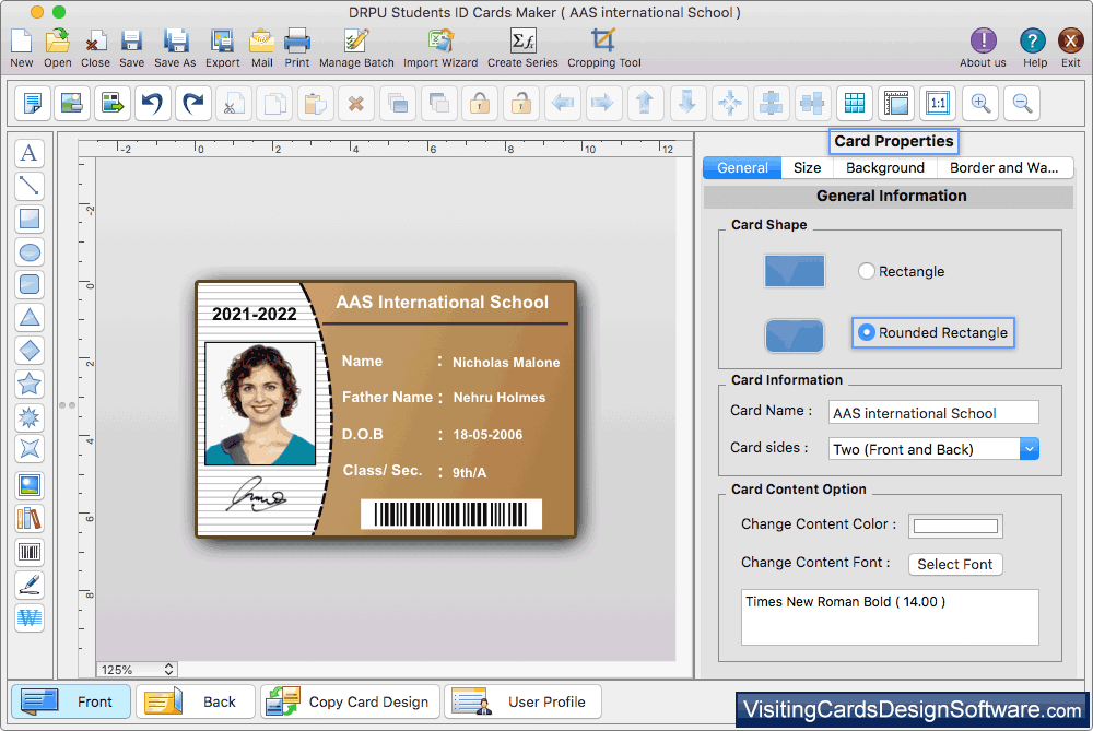 Designed ID Card